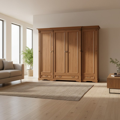Klassesch Schief Schaf Schafwand Kleederschaf Massiv Kolonial Stil O4D