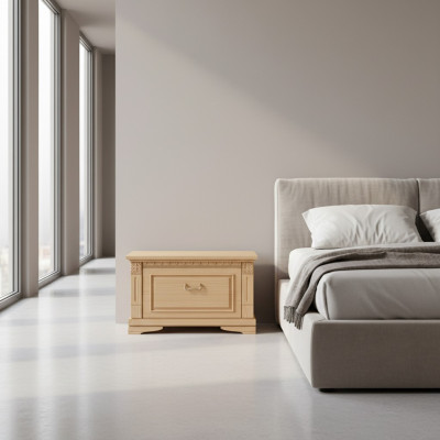 Klassesch Nuetsdëscher Nuetsdësch Nuetskonsolen Dësch Massivt Holz Kolonial Stil