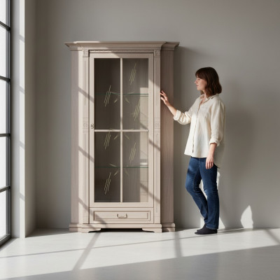 Klassesch Vitrin Vitrinneschaf Vitrine Glasschaf Schaf Kolonial OW-N