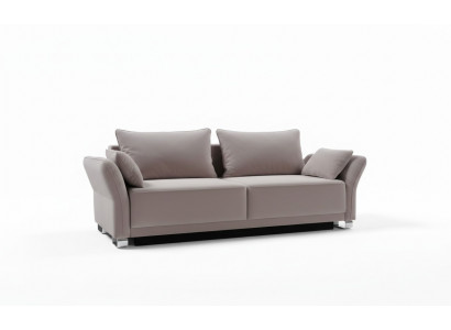 3 Sëtz Sofa Couche Textil Polster Stoff Garnitur Schlofsofa Bettfunktioun Nei