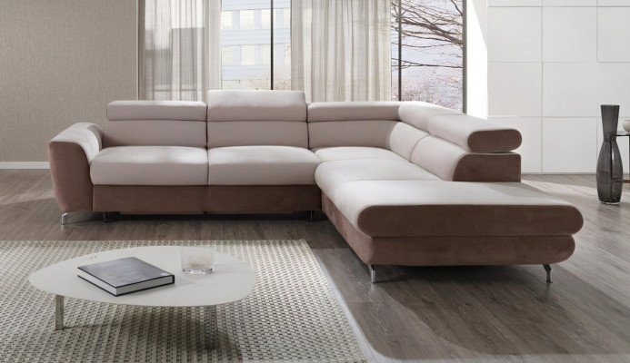Ecksofa Wunnlandschaft Sofa mat Schlofffunktion Ecksofa Couch Ecke Polsters Garnitur