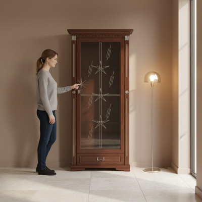 Klassesch Vitrin Vitrineschaf Vitrinen Glasschaf Schaf Kolonial OW1A