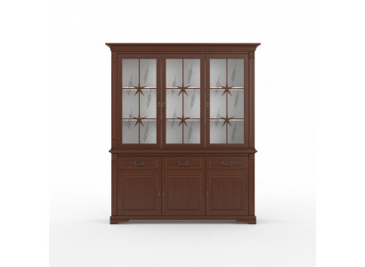 Klassesch Vitrine Vitrine-Schaf Vitrine Glasschaf Schaf Kolonial Nei OK3