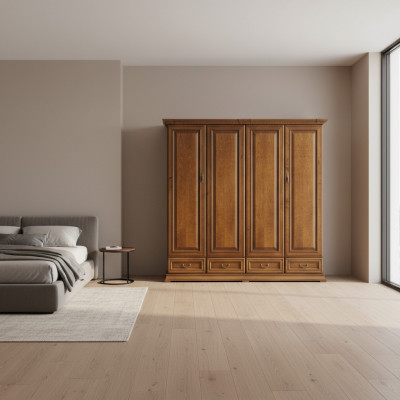 Klassesch Zeita Holz Schiefen Kleederschaf Kleederschafwand Italienesch Miwwel Kleeder