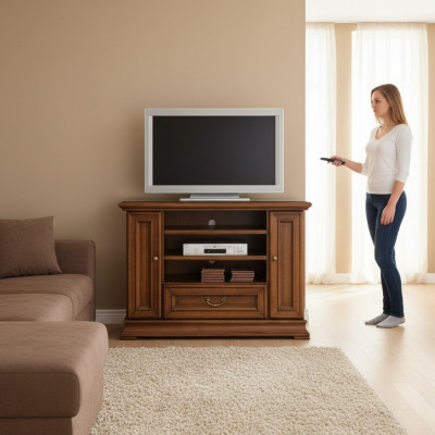 Klassesche Réseaufernten Unterschank RTV Säitestack Schaf Télé TV Schaf Neit R-RTV-L