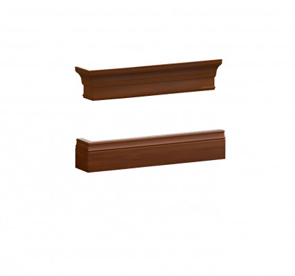 Aussentitelwandkroun fir Kroun oder Sockel Schaf Schranksystem L, R BA-28