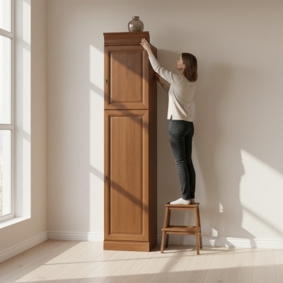 Klassesch Schiefen Schaf Schiefewand Regal Vitrinn Bicherregaal Modell BA-8