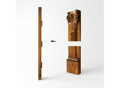 Klassesche Pilier Ofschloss-Saz fir Schaf Schafwand System SE-st-B-N Pilier