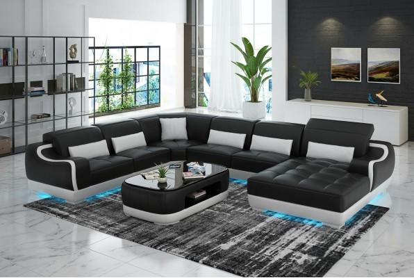 Liederdivan Polster Sëtz Eck Divan Garnitur Wunnlandschaft Wunnzëmmer Couch G8025
