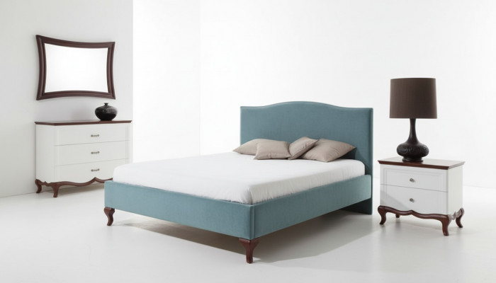 Designer Bett Betten Duebett Duebelbett Polsterbett Liederbett - Modell CL-2