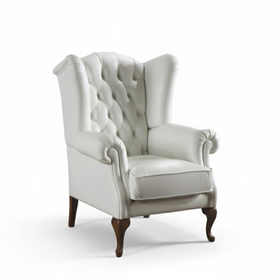 Chesterfield Ouerensaessel Sessel Polster Fernseh Büro Canapé Echt CL- F2