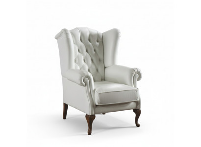 Chesterfield Ouerensaessel Sessel Polster Fernseh Büro Canapé Echt CL- F2