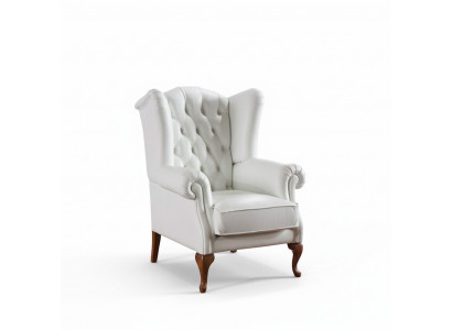Chesterfield Ouerfauteuil Fauteuil Polster Televisioun Büro Couche Eechte Lieder CL-F3