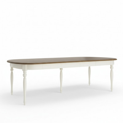 Groussen Dësch Iessdësch Holzdësch Konferenzdësch Auszéiibar 290cm Modell FL-S1