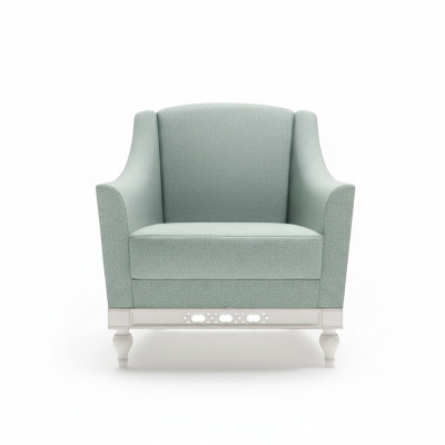 Chesterfield Oueresessel Sessel Polster Fernseh Büro Canapé Echt Lieder FL-1Siz