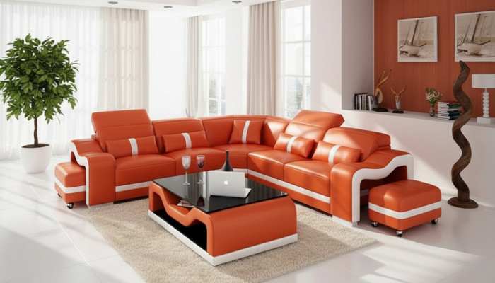 Lieder-Couch Wunnlandschaft Ecksofa Sofa Eck Modern Design Garnitur