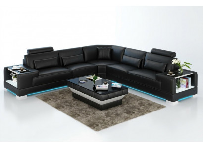 Liederkanapé Canapé Sofa Wunnlandschaft Eckkanapé Eck Modern Design Garnitur