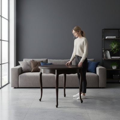 Klassesch massivt Holz Echte Holz Dëscher Dësch Iessdësch - Modell ZB-8