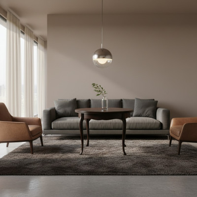 Klassesch massivt Holz Echte Holz Dëscher Dësch Iessdësch - Modell ZB-8