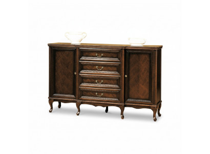 Klassesch Komoud Komouden Komoudeschaf Antiquitéit Büro Schaf Sideboard W-K4Sz