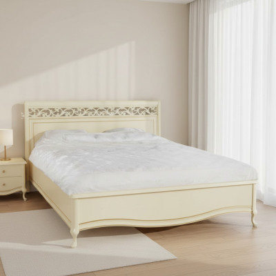 Bett Ehelichbett Duebelbett Schlofzëmmer Holzbett Klassesch - Model V-AP-N Holz