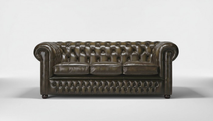 Chesterfield 3-Sëtzer XXL Gepolsterte Sëtz Couch Sofa Garnitur Grouss Couche 2016-06