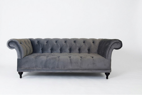 Chesterfield Canapé Këssen Designer Canapéë Sofas Garnitur Textil Stoff Textil 1