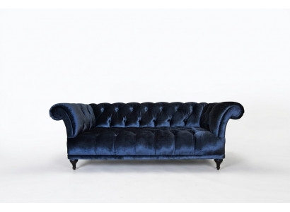Chesterfield Canapé Polsteren Designer Canapéen Sofas Garnitur Textil Stoff Textil 10
