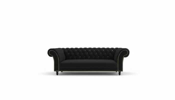 Chesterfield Canapé Pölster Designer Canapéë Canapéë Garnitur Textilstoff Textil 30