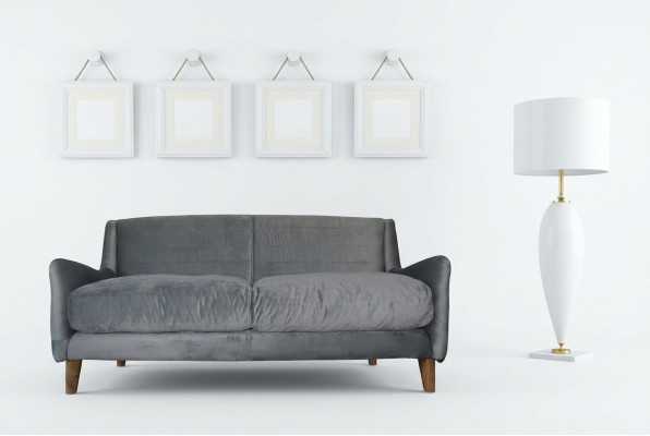 Sofa Stoff Textil Sofa Canapé Polster Designer Garnitur Stoffsofa Canapéen Nr.32