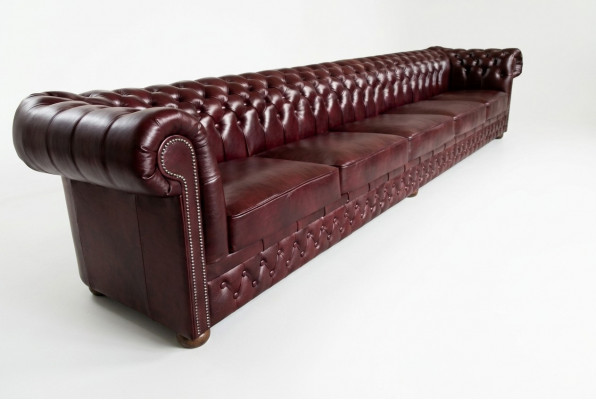 Chesterfield Sofa 8-SITZER XXL Gepolstert Designer Canapé Sofa Garnitur Sofa Nei