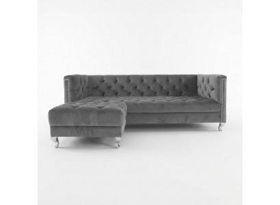 Chesterfield Sofa 3-Sëtzer Polster Designer Couche Sofa-Garnitur SLIII Sofa №6