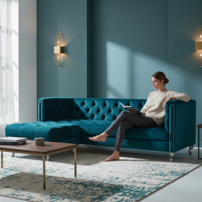 Chesterfield Canapé Polster Designer Canapéë Sofas Garnitur Canapé SLIII Canapé №9