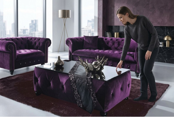 Chesterfield Canapé Polster Designer Canapéë Sofa Garnitur Canapé SLIII Canapé №11