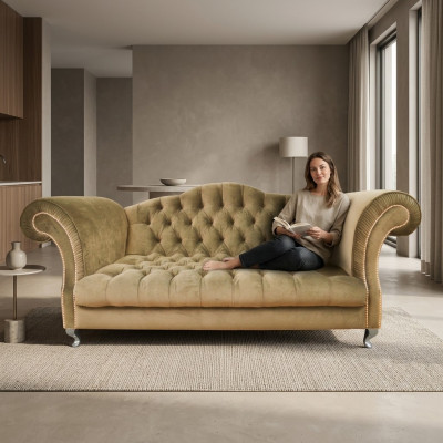 Chesterfield Canapé Ënnerlagen Designer Canapéen Sofaen Garnitur Canapé SLIII Canapé Nr.72