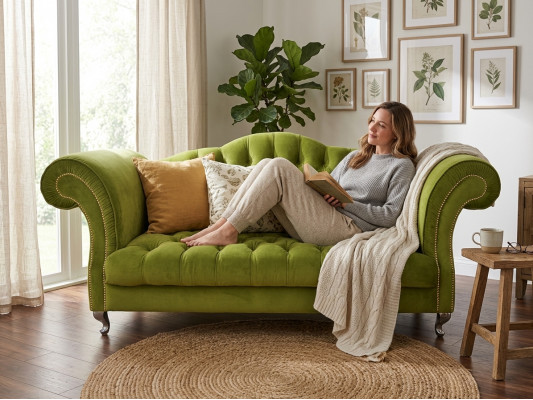 Chesterfield Sofa Polster Designer Canapéë Sofas Garnitur Canapé SLIII Sofa №79