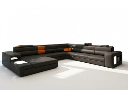 Eckcouch Canapé Sofa Polsterset Design Textil Lieder Wunnlandschaft