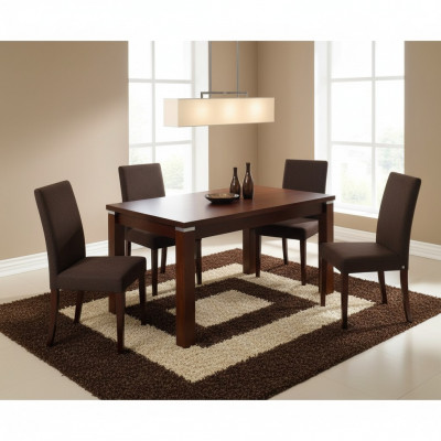 Dësch Iessdësch Holzdësch XXL Konferenzdësch S18-S 70X120cm Iesszëmmer Miwwelen Neit