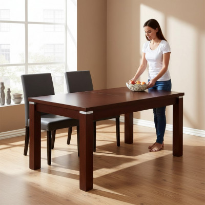 Dësch Iessen Dësch Holz Dësch XXL Konferenz Dësch 90x70cm Auszuchbar 90x250cm