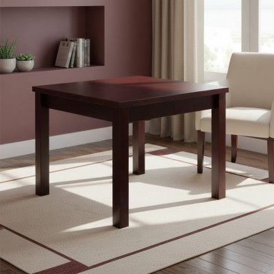 Dësch Iessdësch Holzdësch XXL Konferenzdësch 90 x 90 cm Auszéibar 90x240 cm