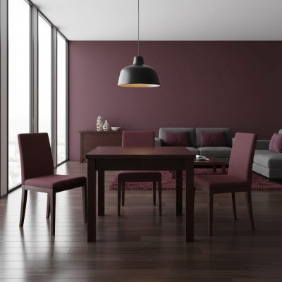 Dësch Iessdësch Holz-Dësch XXL Konferenzdësch 90x90cm Auszéierbar 90x240 cm