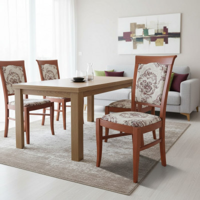 Massivholz Stull Iesszëmmerstull Designer Lieder Klassesch Deko Stull Holz
