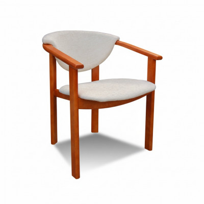 MASSIVHOLZ STILL IESSZËMMERSTILL DESIGNER KLASSISCH Wäiss ARMLEHN STILL HOLZ