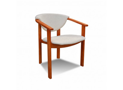 MASSIVHOLZ STILL IESSZËMMERSTILL DESIGNER KLASSISCH Wäiss ARMLEHN STILL HOLZ