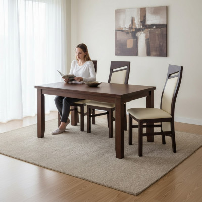 MASSIVHOLZ HOLZ STULL MODERN Wäiss DESIGNER IESSZIMMERSTULL KICHEN DEKORATIV