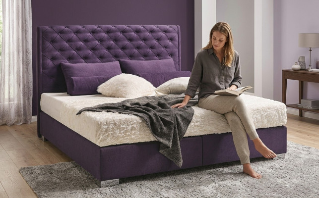 Design gepolstert Bett Lieder Duebel Hotel Bestiet Zëmmer Boxspring Box Nei