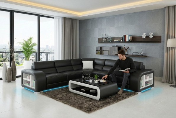 Liederkanapé, Canapé, Wunnlandschaft, Dekor, Modern, Eck, Ecksofa, Design, Garnitur