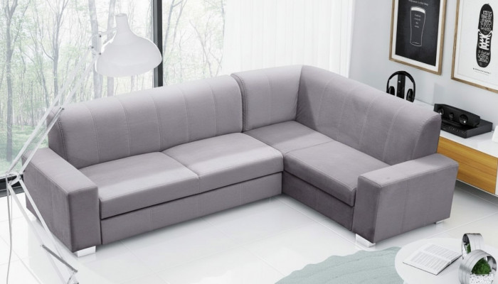 Canapé Schlofcampcanapé Designer Canapé mat Betterfunktioun + Bettkëscht Eckcanapé Couch NEI