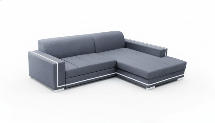 Canapé Schlofcouch Designer Canapé mat Bettfunktioun + Bettkëscht Eckcanapé Couch NEI