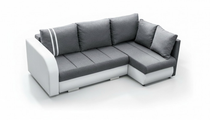 Canapé Schlofssofa Designer Canapé mat Schloffunktion + Betterkäsch Eckcanapé Couch NEI